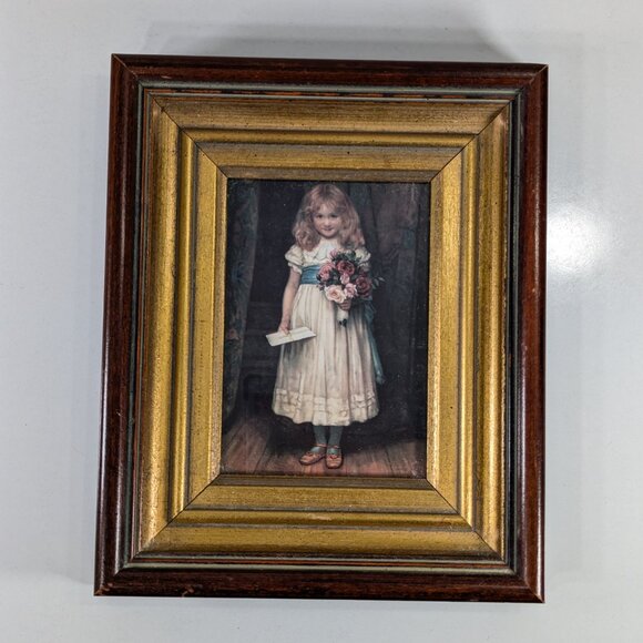 The Love Letter by Charles Trevor Garland 8x10 Vintage Framed print - Picture 2 of 6